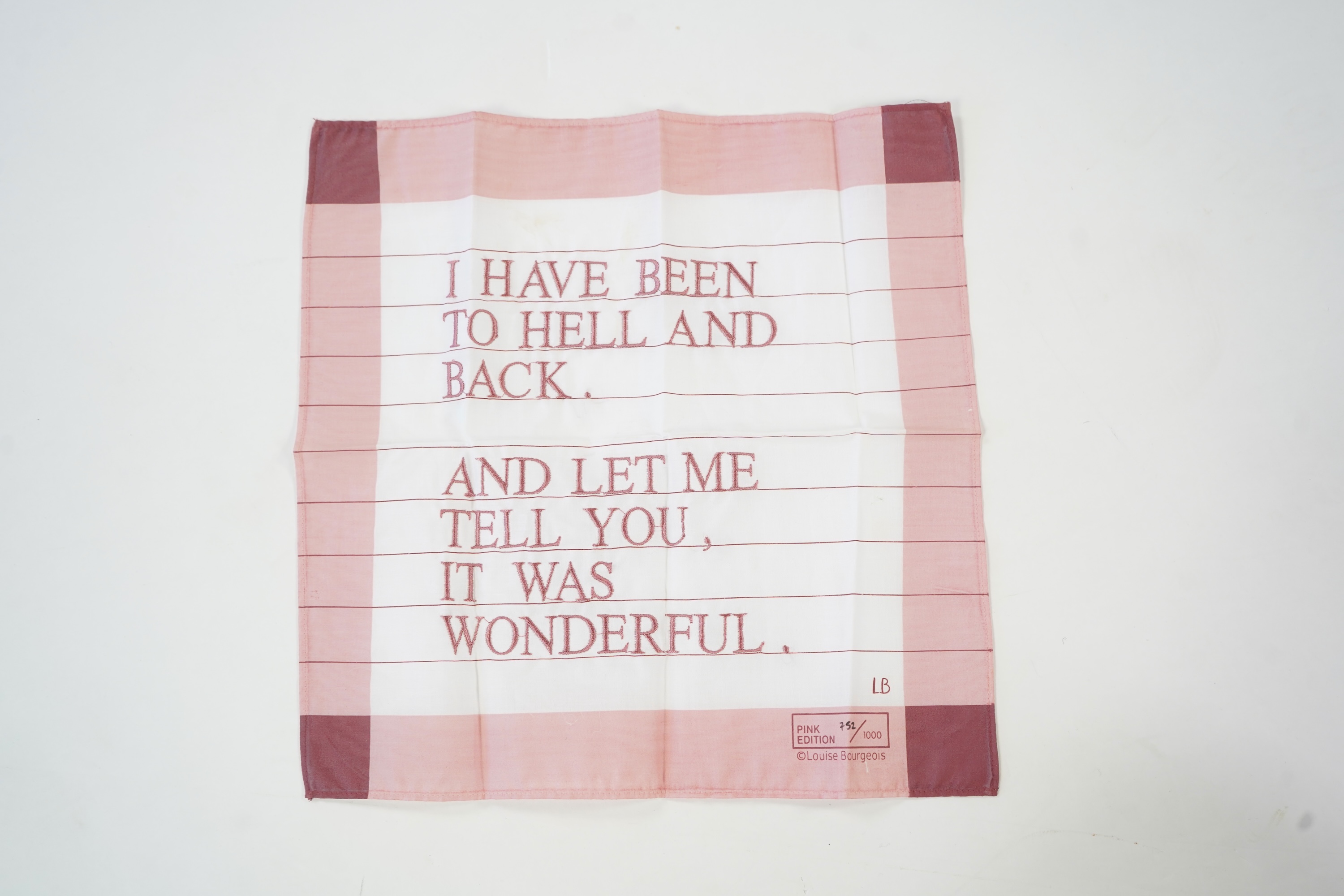 Louise Bourgeois, French/American 1911-2010, 'I Have Been to Hell and Back'